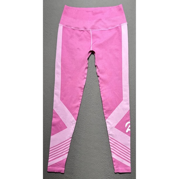 Peloton Pants - Peloton Seamless Legging Womens Sz Medium Pink Cropped Cycling Athletic Comfort